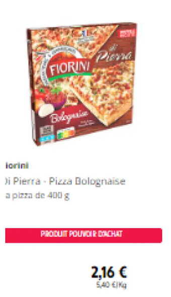 Intermarché FIORINI i Pierra - Pizza Bolognaise offre