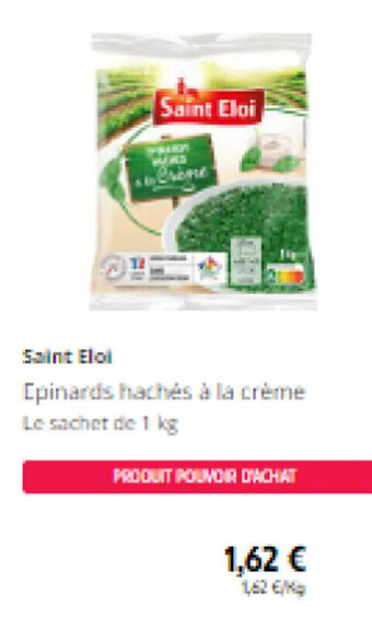 Intermarché Saint Eloi pinards hachés à la crème offre