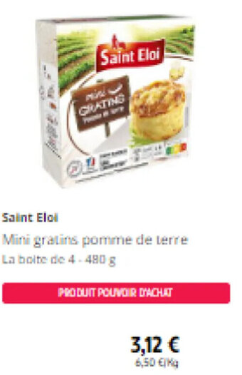 Intermarché Saint Eloi Mini gratins pomme de terre offre