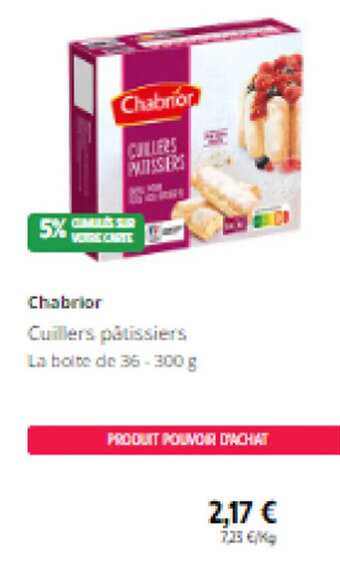 Intermarché Chabrior Cuillers pâtissiers offre