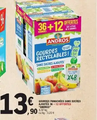 E.Leclerc Gourdes panachées sans sucres offre