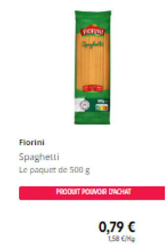 Intermarché Fiorini Spaghetti offre