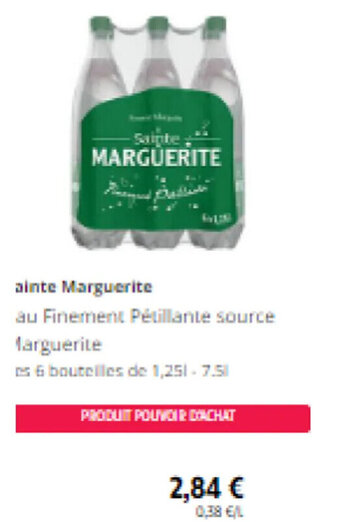 -Sainte MARGUERITE au Finement Pétillante source Marguerite