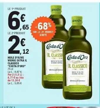 E.Leclerc Huile d'olive vierge extra il classico "costa d'oro" offre