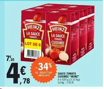 E.Leclerc Sauce tomate cuisinée "heinz" offre