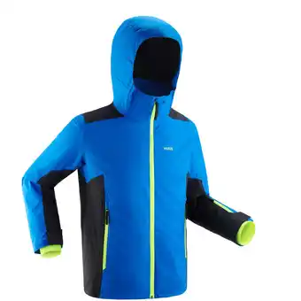 Decathlon Veste de ski enfant chaude et impermeable 500 bleue et noire offre
