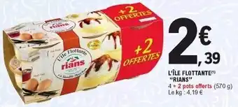 E.Leclerc L'île flottante "rians" offre