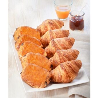Carrefour 5 pains au chocolat et 5 croissants pur beurre offre