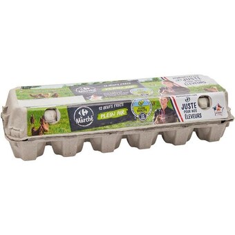 Carrefour Carrefour œufs plein air filiere qualite offre