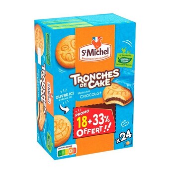 Carrefour St michel tronches de cake offre
