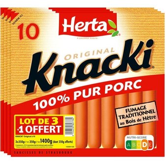 Carrefour Herta knacki original offre