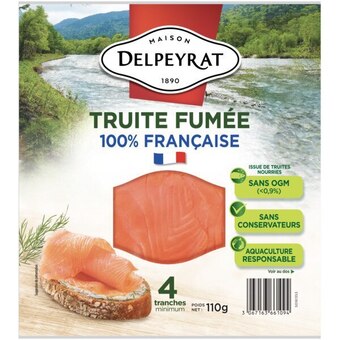 Carrefour Delpeyrat truite fumée offre