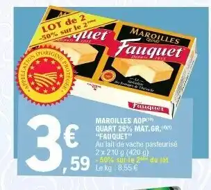 E.Leclerc Maroilles aop quart 26% offre