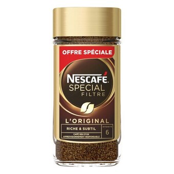 Carrefour Nescafe café soluble spécial filtre offre spéciale offre