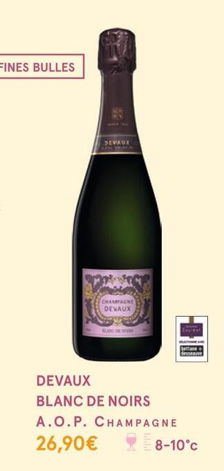 Monoprix Devaux devaux blanc de noirs offre