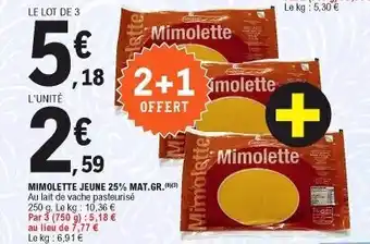 Mimolette jeune 25%