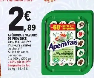 E.Leclerc Apérivrais saveurs de provence offre