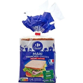 Carrefour Market Carrefour classic' pain de mie en tranches maxi offre