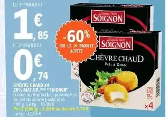 E.Leclerc Chèvre chaud X4 offre