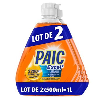 Carrefour Paic excel² liquide vaisselle offre
