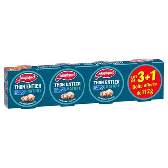 Carrefour Market Saupiquet thon entier nature msc offre