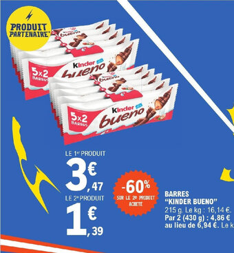 E.Leclerc BARRES "KINDER BUENO" offre