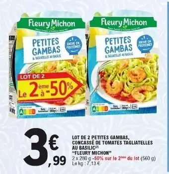 E.Leclerc Lot de 2 petites gambas offre