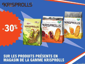 E.Leclerc SUR LES PRODUITS PRÉSENTS EN MAGASIN DE LA GAMME KRISPROLLS offre