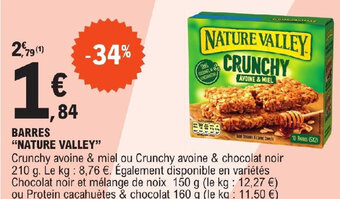 E.Leclerc BARRES NATURE VALLEY offre