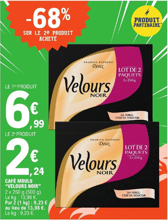 E.Leclerc CAFÉ MOULU "VELOURS NOIR" offre