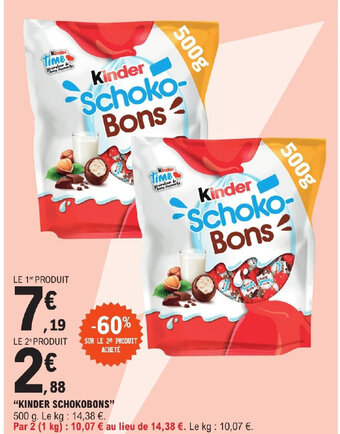 E.Leclerc "KINDER SCHOKOBONS" offre