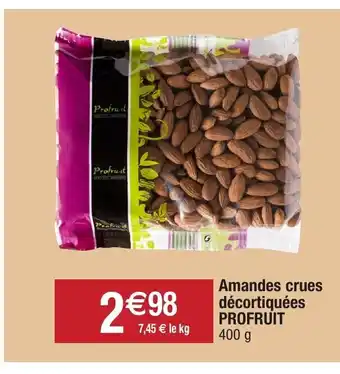 Migros Amandes crues décortiquées Profruit offre