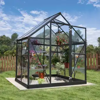 Serre polycarbonate harmony gris 2.3 mÂČ - palram canopia