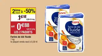 Farine de blé fluide