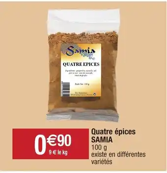 Migros Quatre épices Samia offre