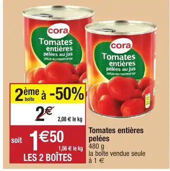 Migros Tomates entières pelées offre