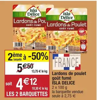 Migros Lardons de poulet goût fumé offre