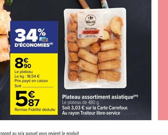 Plateau assortiment asiatique
