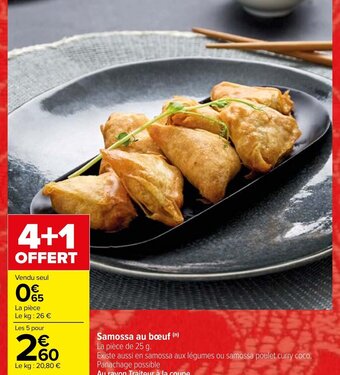 Carrefour Samossa au bœuf offre
