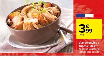 Carrefour Viande bovine Tripes cuites offre