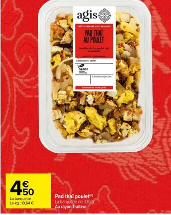 Carrefour Pad thaï poulet offre
