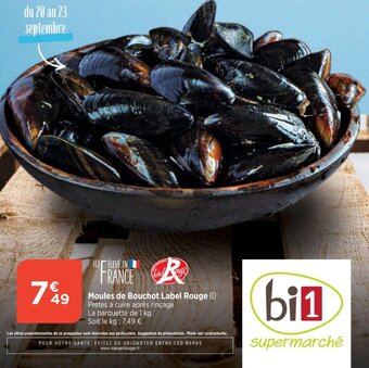 Bi1 Moules de Bouchot Label Rouge offre
