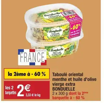Migros Taboulé oriental menthe et huile d'olive vierge extra offre