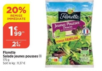 Bi1 Florette Salade jeunes pousses offre