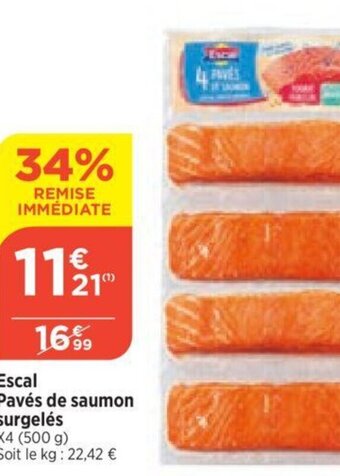 Bi1 Escal Pavés de saumon offre