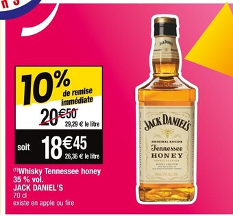 Cora Whisky Tennessee honey 35% vol. JACK DANIEL'S offre