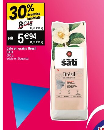 Cora Café en grains Brésil SATI offre