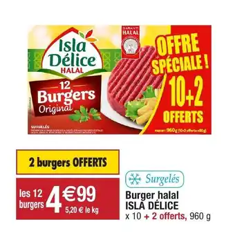 Burger halal Isla Délice