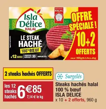 Migros Steaks haché halal 100% bœuf offre