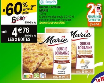 Cora x Carrefour Quiche Lorraine MARIE offre